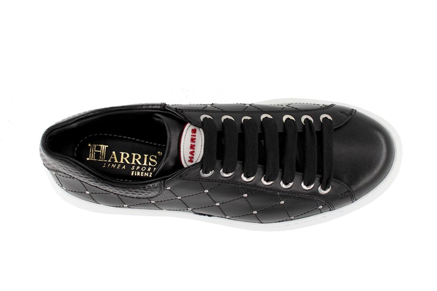 Woman Harris Shoes 1913 | Leather Sneakers Nero