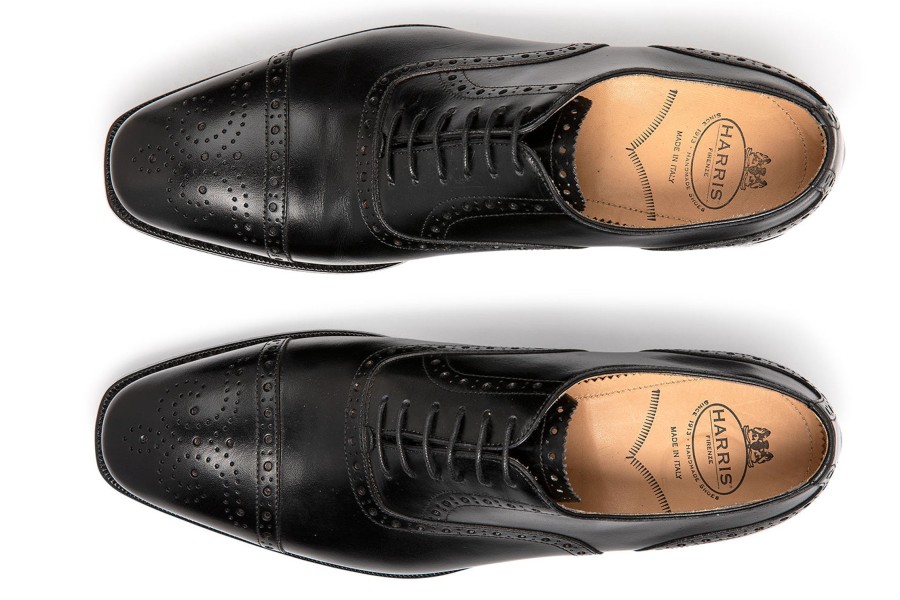 Outlet Harris Shoes 1913 | Leather Stringed Nero