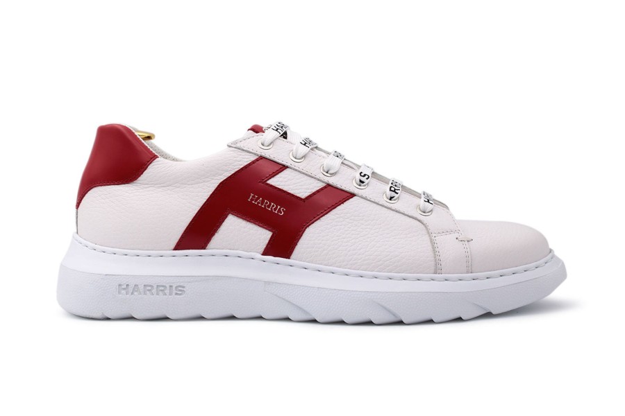 Outlet Harris Shoes 1913 | Leather Sneakers White