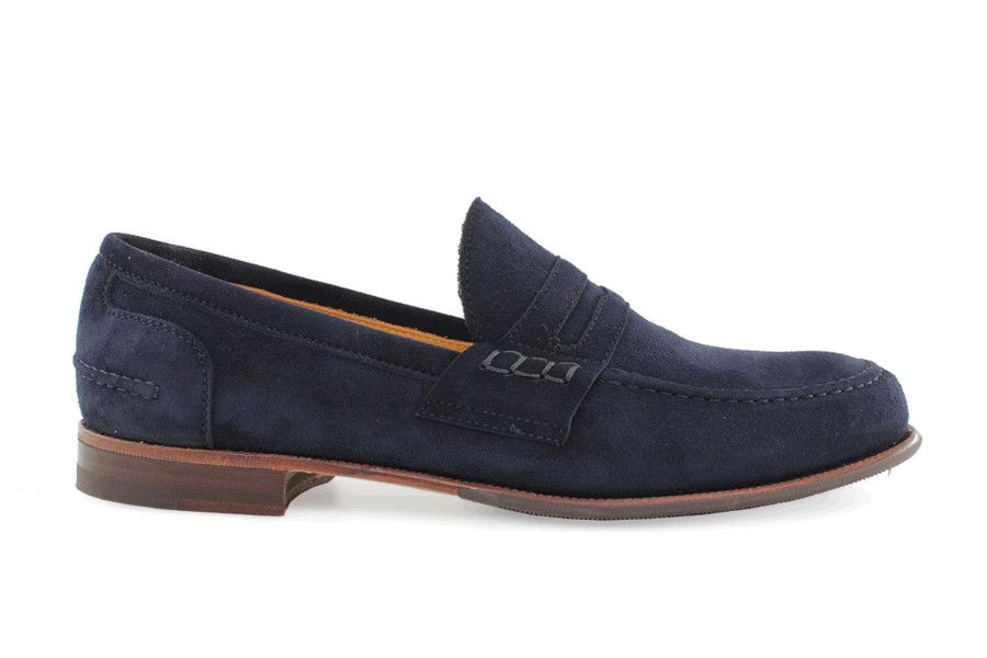 Woman Harris Shoes 1913 | Leather Loafer Blu