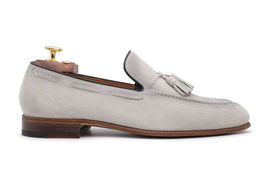 Outlet Harris Shoes 1913 | Suede Loafers Grigio