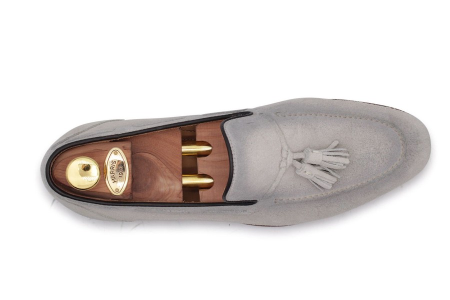 Outlet Harris Shoes 1913 | Suede Loafers Grigio