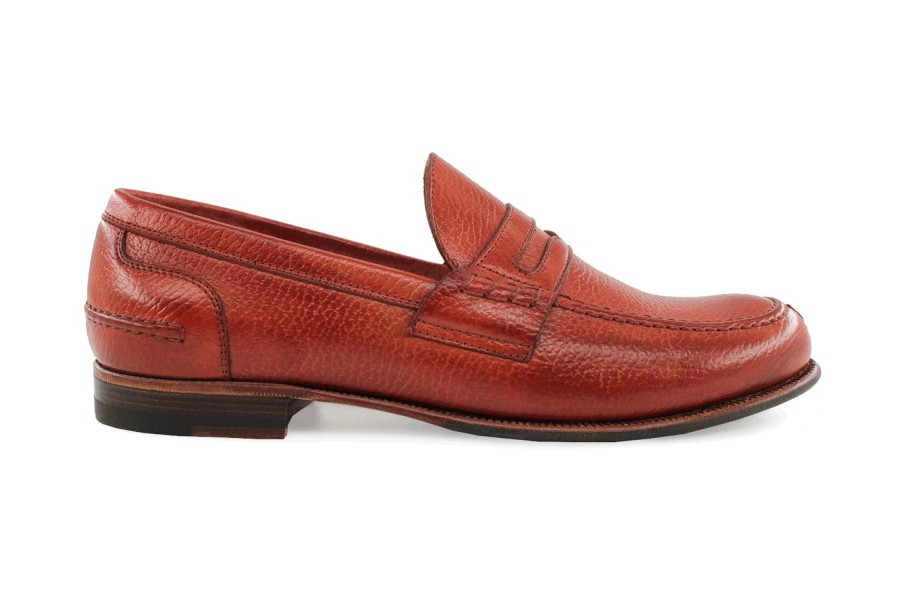 Woman Harris Shoes 1913 | Leather Loafer Arancio