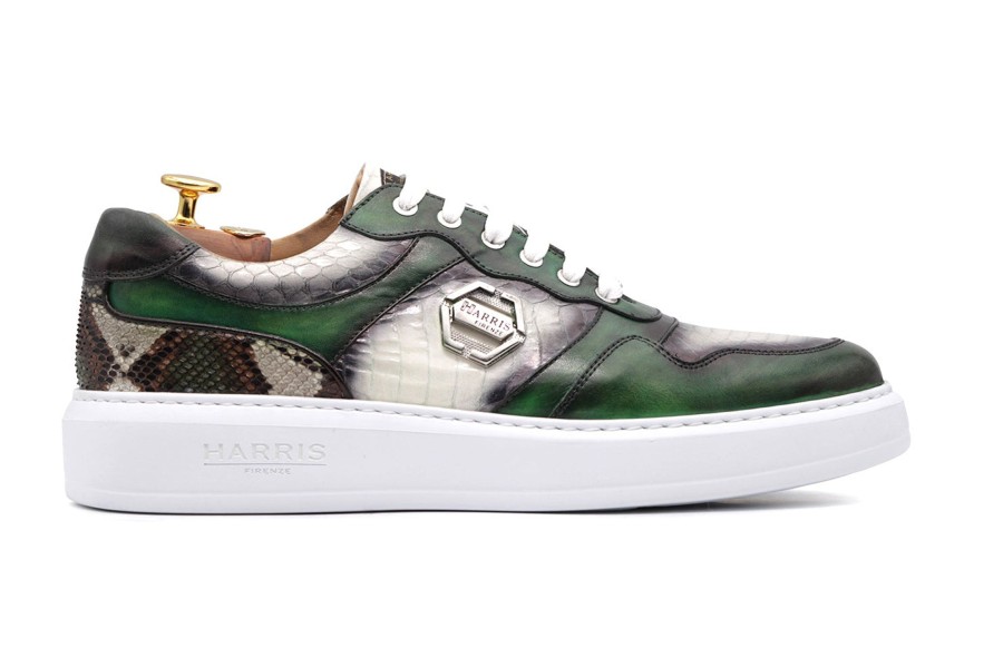 Sneakers Harris Shoes 1913 | Leather Sneakers Verde