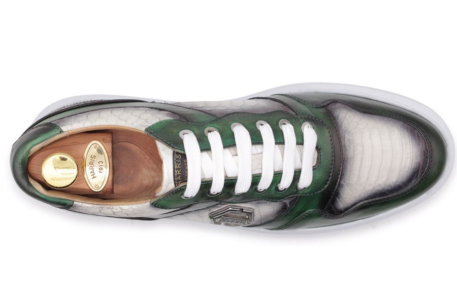 Sneakers Harris Shoes 1913 | Leather Sneakers Verde