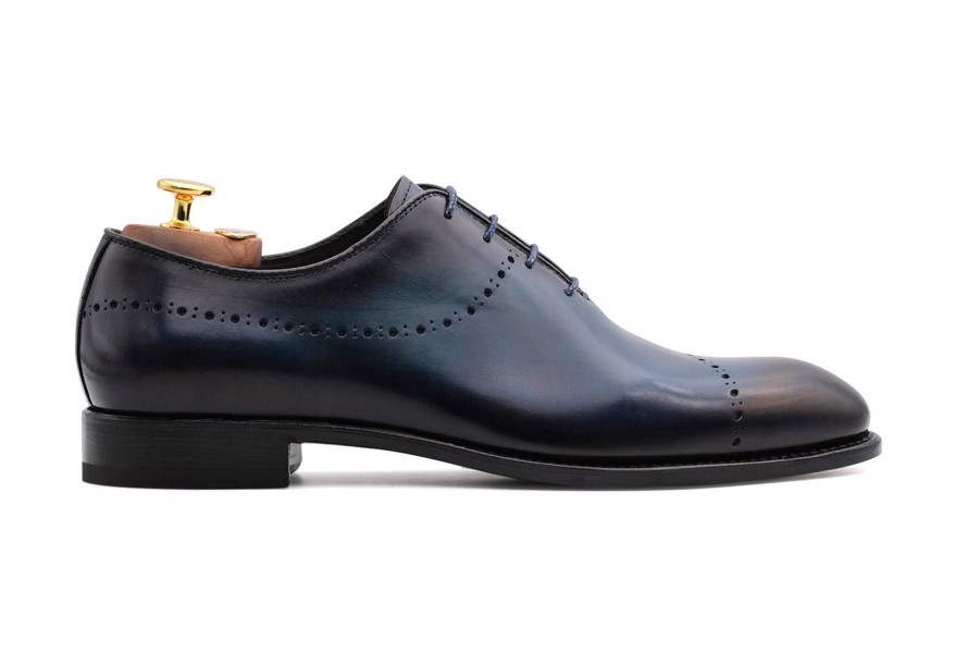 Lace-Up Harris Shoes 1913 | Leather Stringed Blue