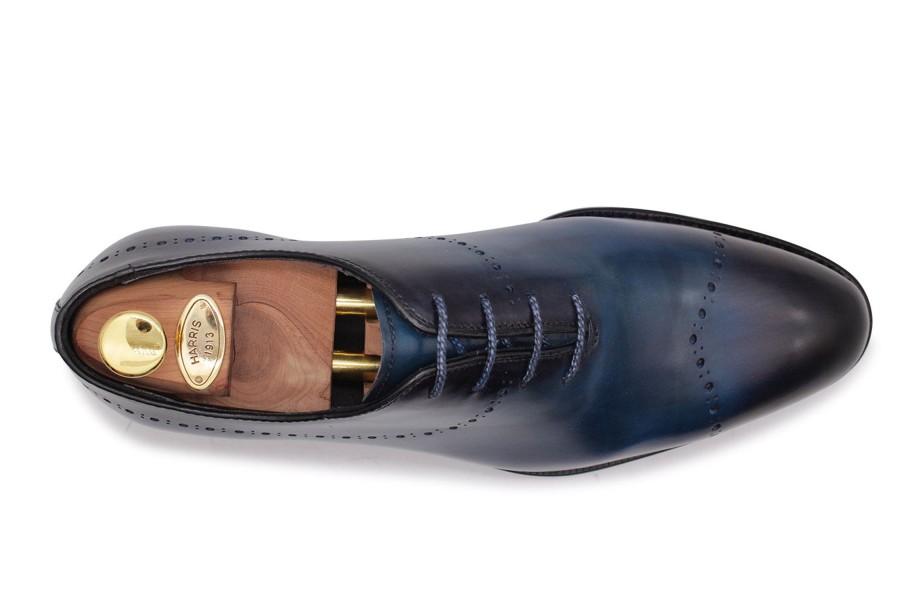 Lace-Up Harris Shoes 1913 | Leather Stringed Blue