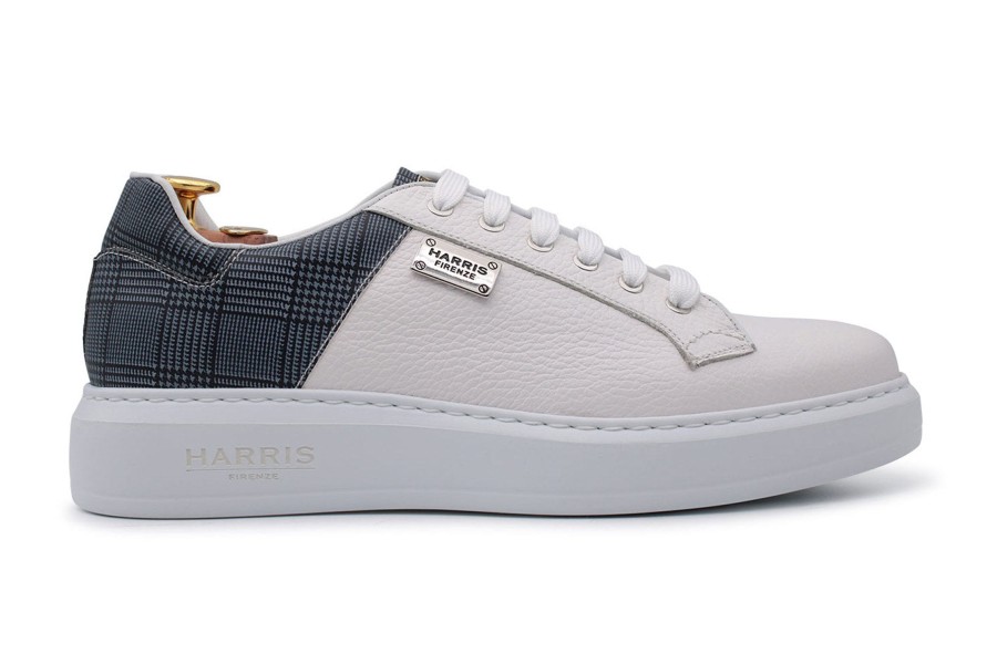 Outlet Harris Shoes 1913 | Leather Sneakers White