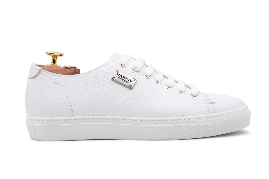 Outlet Harris Shoes 1913 | Leather Sneakers White