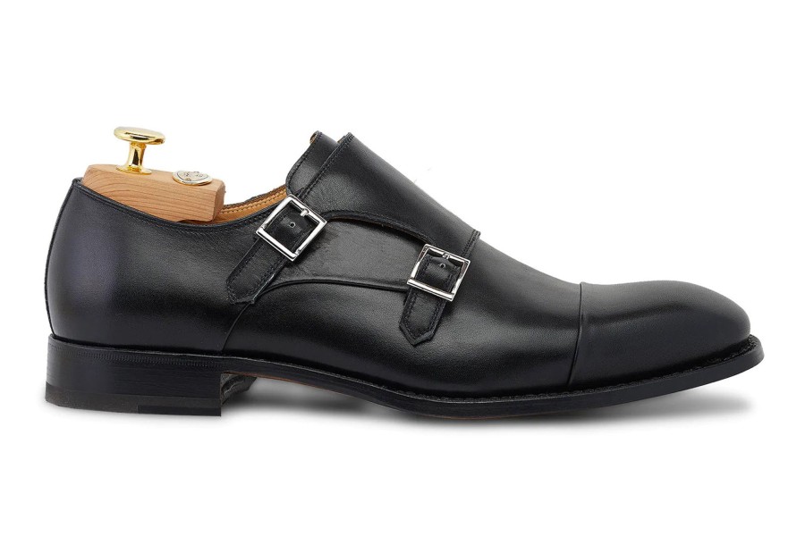 Buckles Harris Shoes 1913 | Double Leather Buckle Nero