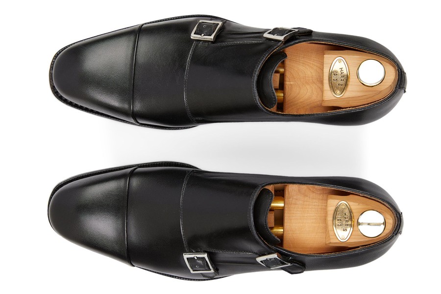 Buckles Harris Shoes 1913 | Double Leather Buckle Nero