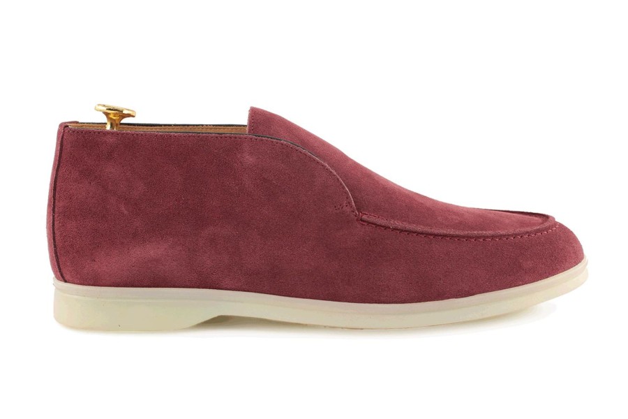 Outlet Harris Shoes 1913 | Suede Ankle Boot Rosso