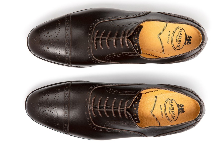 Lace-Up Harris Shoes 1913 | Leather Stringed Brown