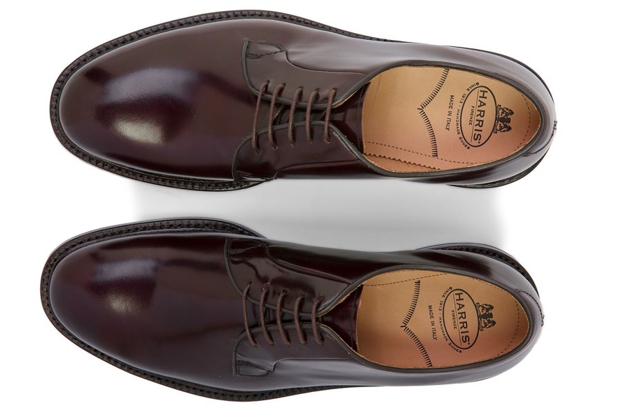 Lace-Up Harris Shoes 1913 | Leather Stringed Bordeaux