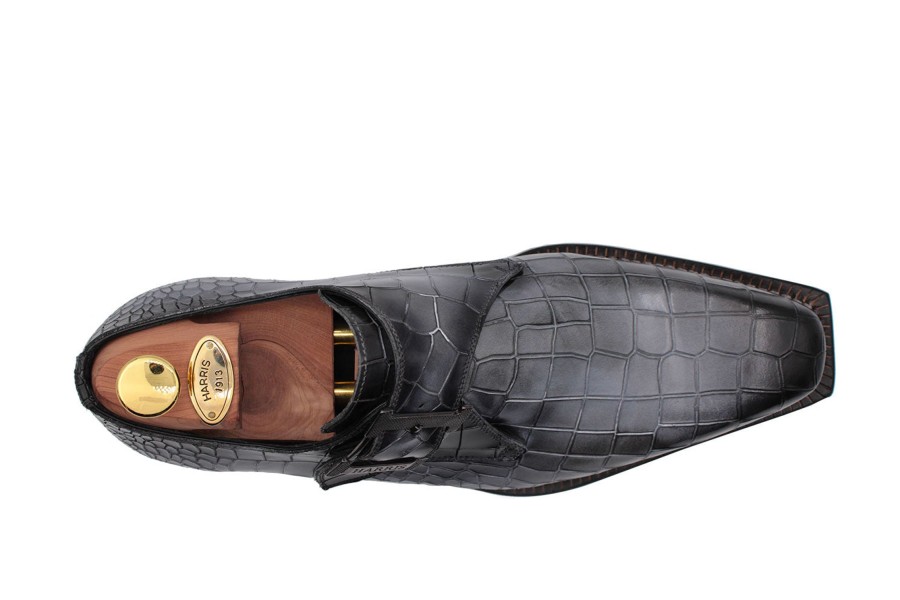 Buckles Harris Shoes 1913 | Mono Leather Buckle Grigio