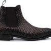 Outlet Harris Shoes 1913 | Ankle Boot In Woven Leather Brown