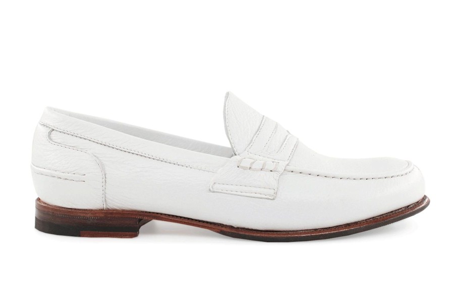 Woman Harris Shoes 1913 | Leather Loafer Bianco