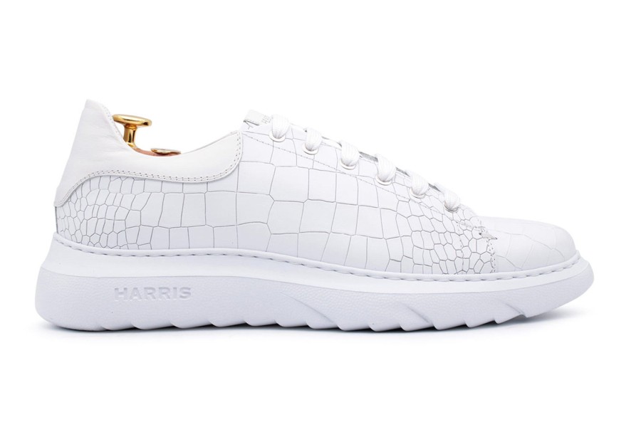 Outlet Harris Shoes 1913 | Leather Sneakers White