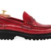 Outlet Harris Shoes 1913 | Leather Moccasin Rosso