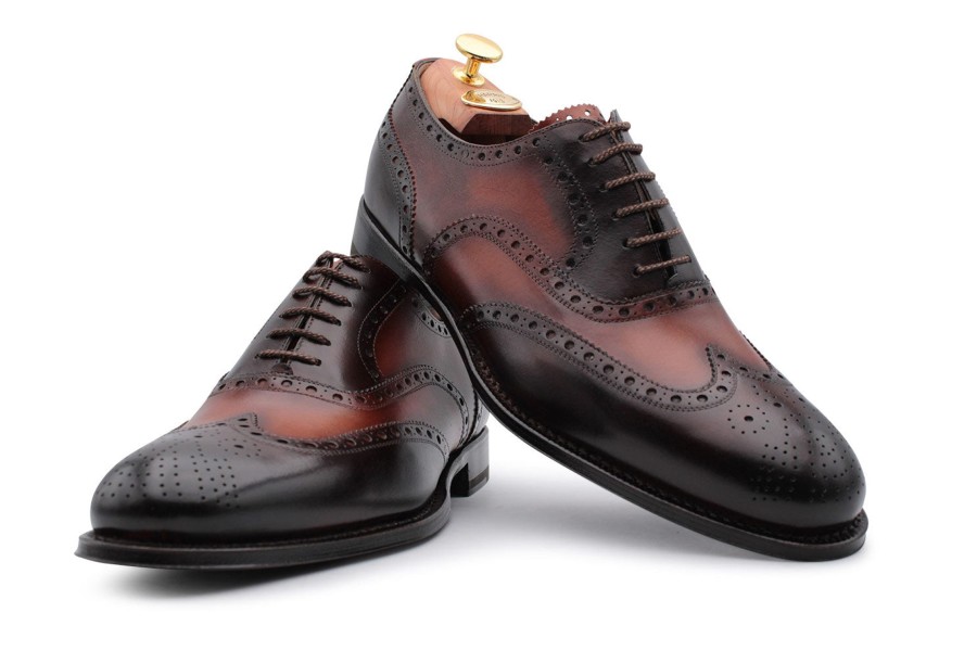 Lace-Up Harris Shoes 1913 | Leather Stringed Burgundy