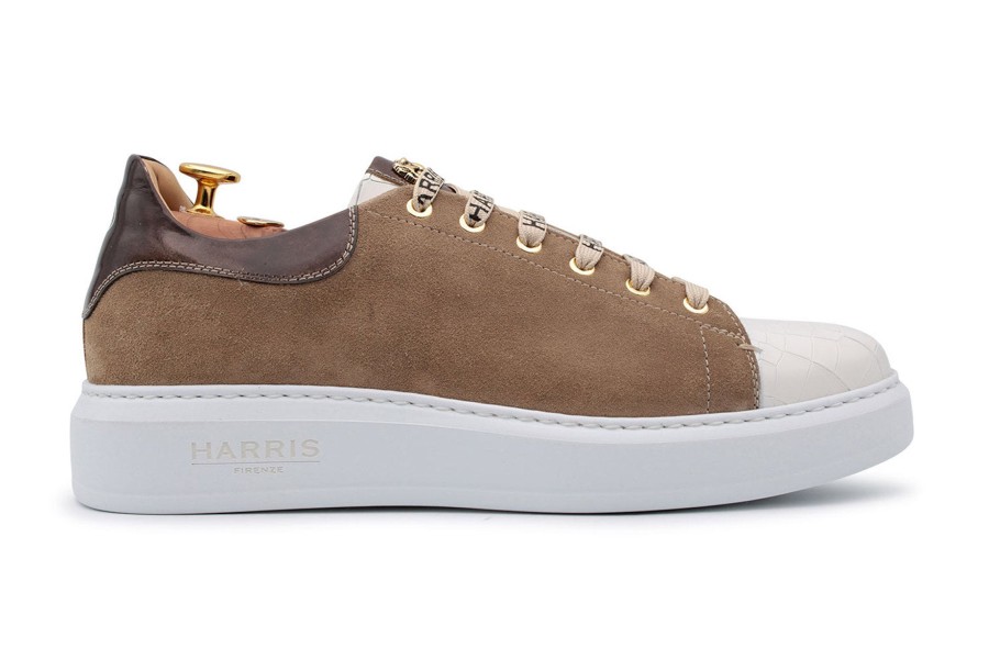 Outlet Harris Shoes 1913 | Leather Sneakers Beige