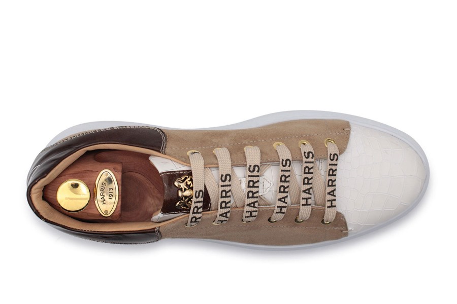 Outlet Harris Shoes 1913 | Leather Sneakers Beige