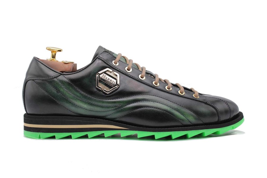 Sneakers Harris Shoes 1913 | Leather Sneakers Green